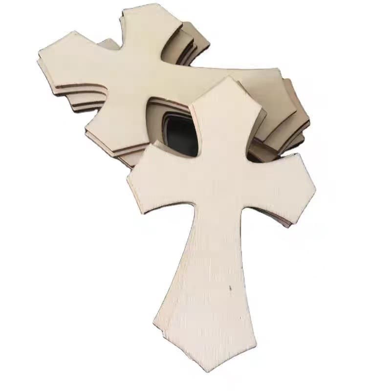 Unfinished Wooden Cross Wood Pieces Wood Craft DIY School, Church, Home Decor Easter Tree
