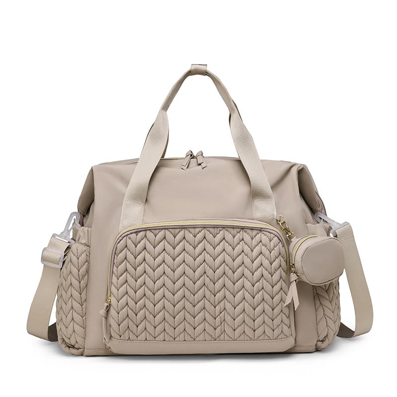 New Diaper Bag Tote, Large Capacity Travel Diaper Bag Hospital Labor Bag Baby Bag with Pacifier Case
