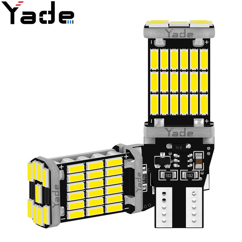 Car LED motorcycle small light width indicator flashing T15 4014 45SMD high brightness turn signal reversing light