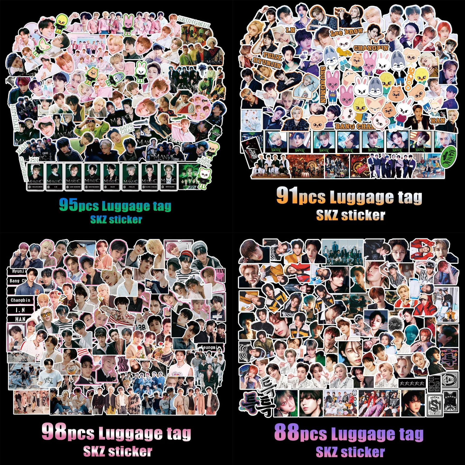 95-piece Stray Kids Album Stickers Merchandise Handbook Decoration Creative Stickers