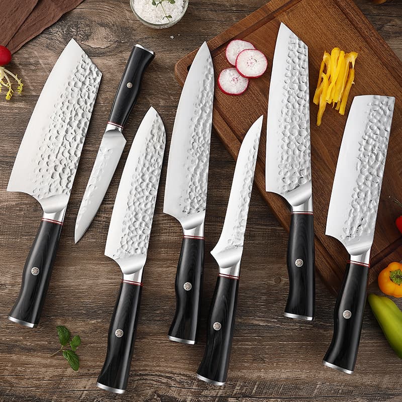Knife set Damascus steel slicing chef Japanese cuisine VG10 pattern stainless steel kitchen knife cross-border foreign trade