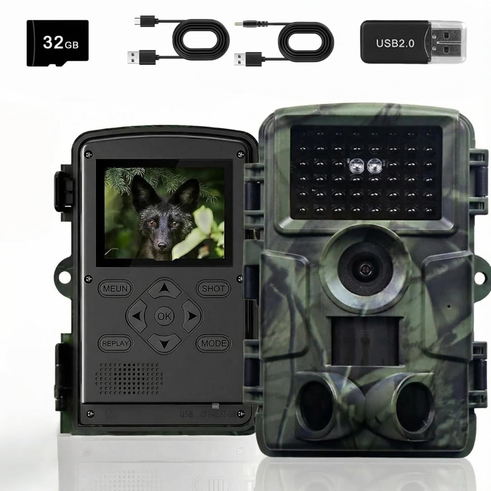 Foreign trade hunting camera, hunting camera 4K60MP motion detection infrared sensor track camera