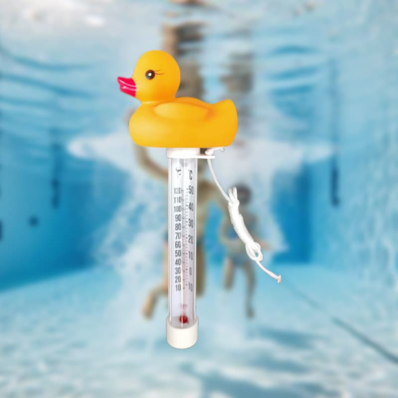 Factory Supply Swimming Pool Yellow Duck Floating Thermometer, Floating Duck Temperature Gauge, Cross-Border Hot Seller