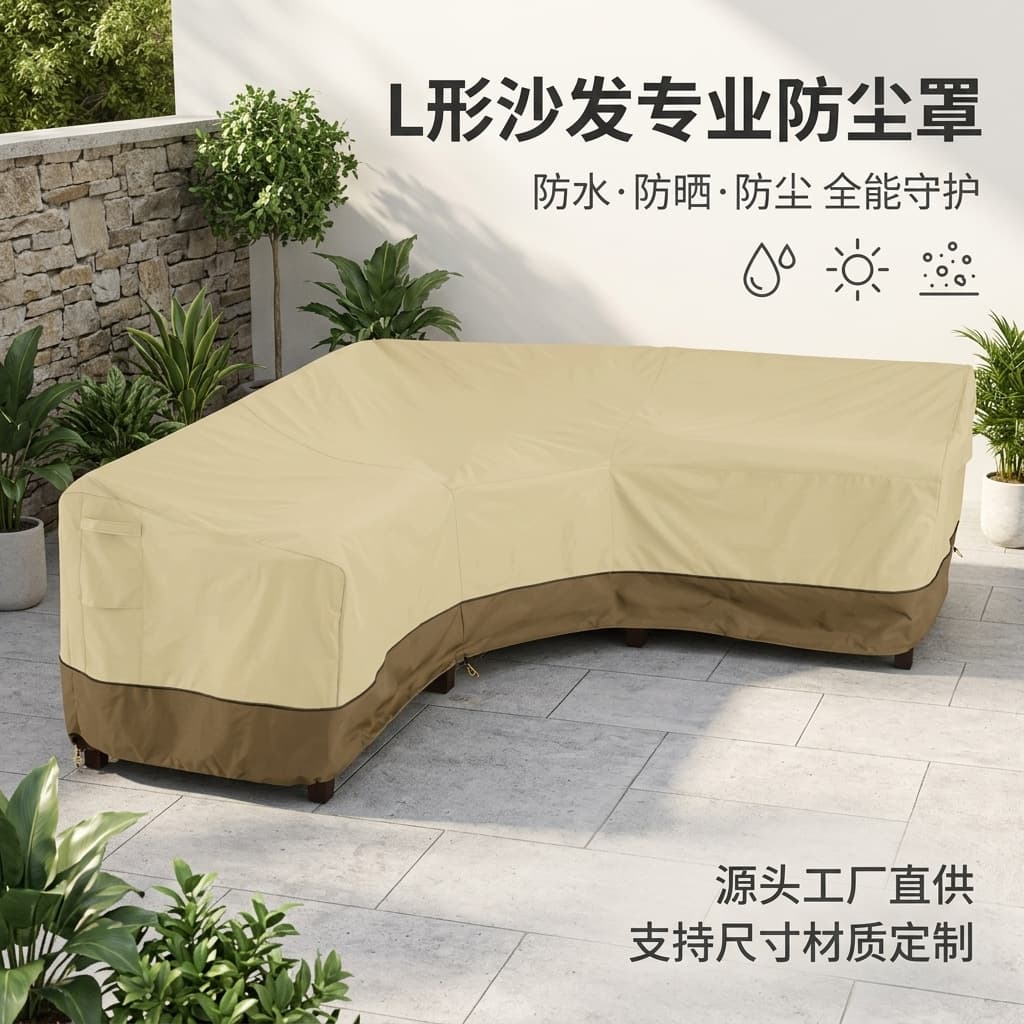 Factory Wholesale Outdoor Dust Cover Furniture Cover 210D Waterproof Dustproof Custom Support