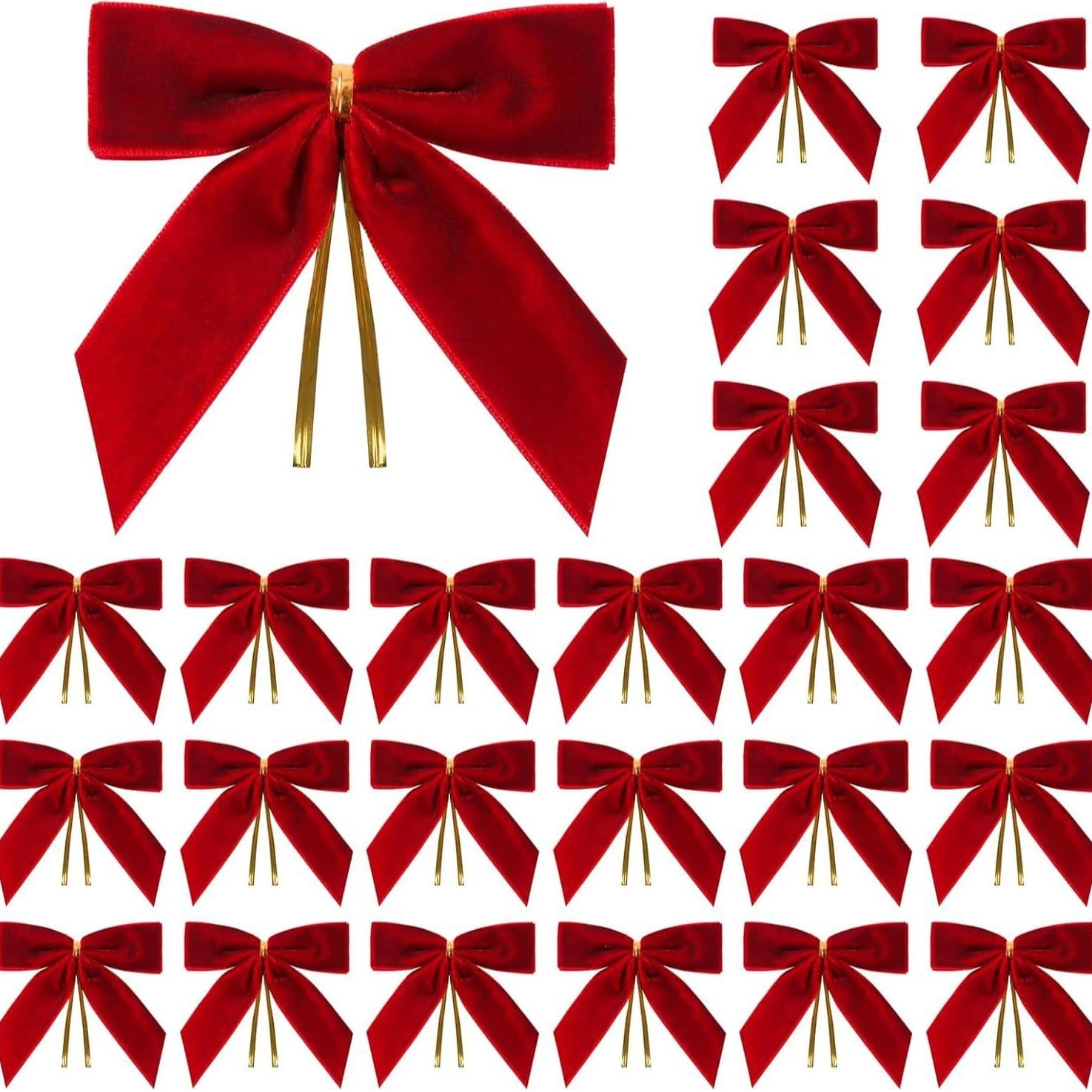 Velvet bow accessories cross-border hot gift packaging wedding party home decoration Christmas tree hanging ornaments