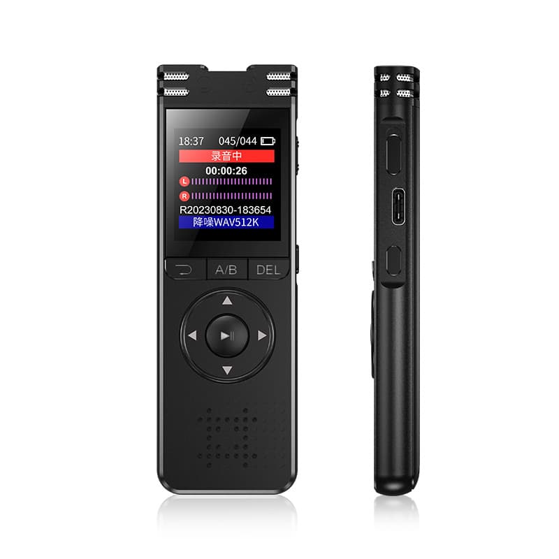 Factory Wholesale Voice Recorder MP3 Color Screen HD Noise Cancellation, Portable Business Meeting Recording Tool for Cross-border