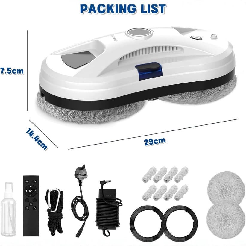 Cross-Border Window Cleaning Robot, High-Rise Cleaning Tool, Fully Automatic Electric Glass Cleaning Device, Household Remote Control Machine