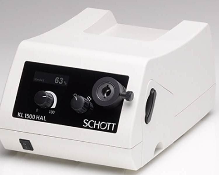 Schott KL Series fiber optic light source suitable for various applications with strong light and high magnification