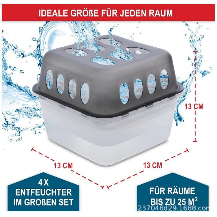 European Style Reusable Dehumidifier Box Wardrobe Indoor Anti-Moisture Anti-Mildew Moisture Absorbing Box Reusable Drying Dehumidifying Box