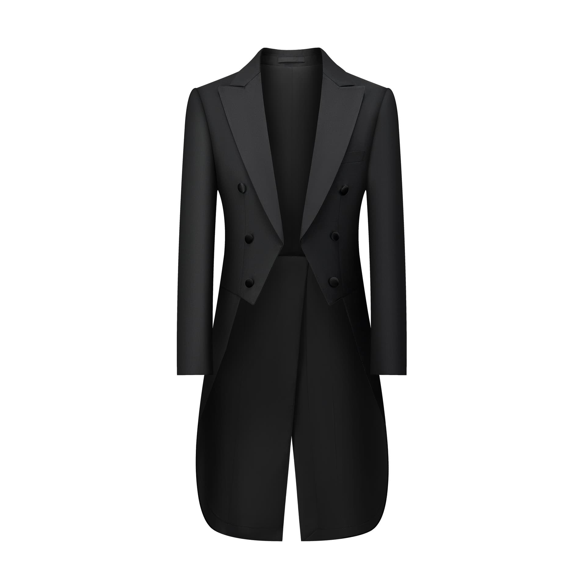 Tuxedo men's performance stage suit performance band conductor dress suit large size long tail magic costume for men
