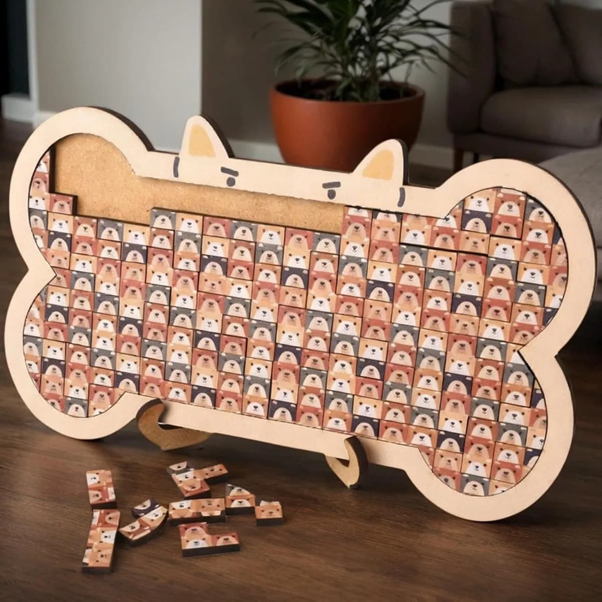 Cross-border New Fun Wooden Puzzle Super Brain Teaser High Difficulty Handmade Wooden Irregular Puzzle Educational Stress Relief Toy