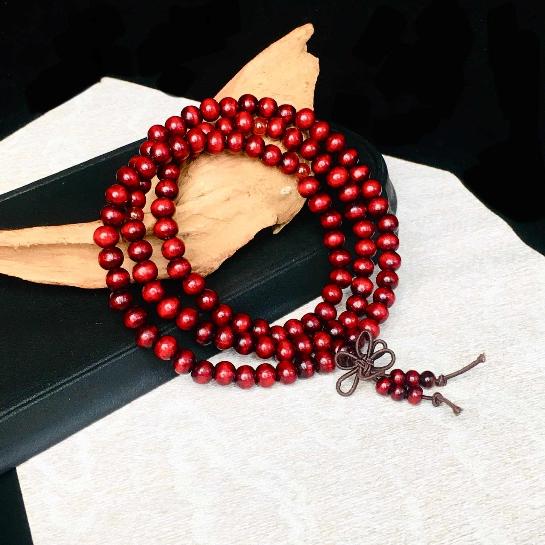 108 Red Apple Beads