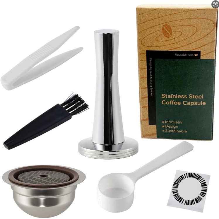 Compatible with Ver Tuoline Large Nescafe Coffee Machine Reusable Silicone Lid Coffee Cup 150Ml/230Ml