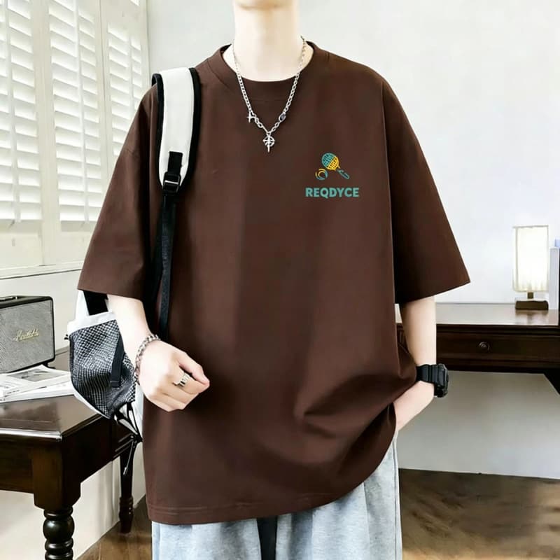 Everyday Chic 100% Cotton Large Size 300 Jin Oversize Summer Street Loose Men's Short-Sleeved Shirt