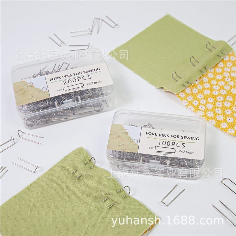 Fork Pins Sewing U-Shaped Pins Quilting Fork Pins DIY Sewing Quilting Fixing Pins Positioning Pins 7*23mm