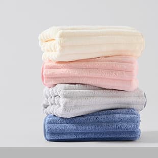 Wholesale Flannel Bath Towel Candy Fluff Towel Bath Towel Two-Piece Set Soft Absorbent Thickened Couple Large Towel