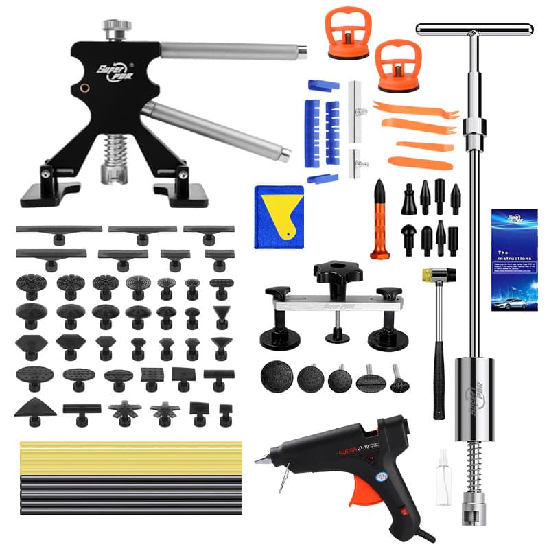 Car Dent Repair Puller Tool Hail Dent Sheet Metal Suction Cup T-Pull Repair Kit Auto Repair