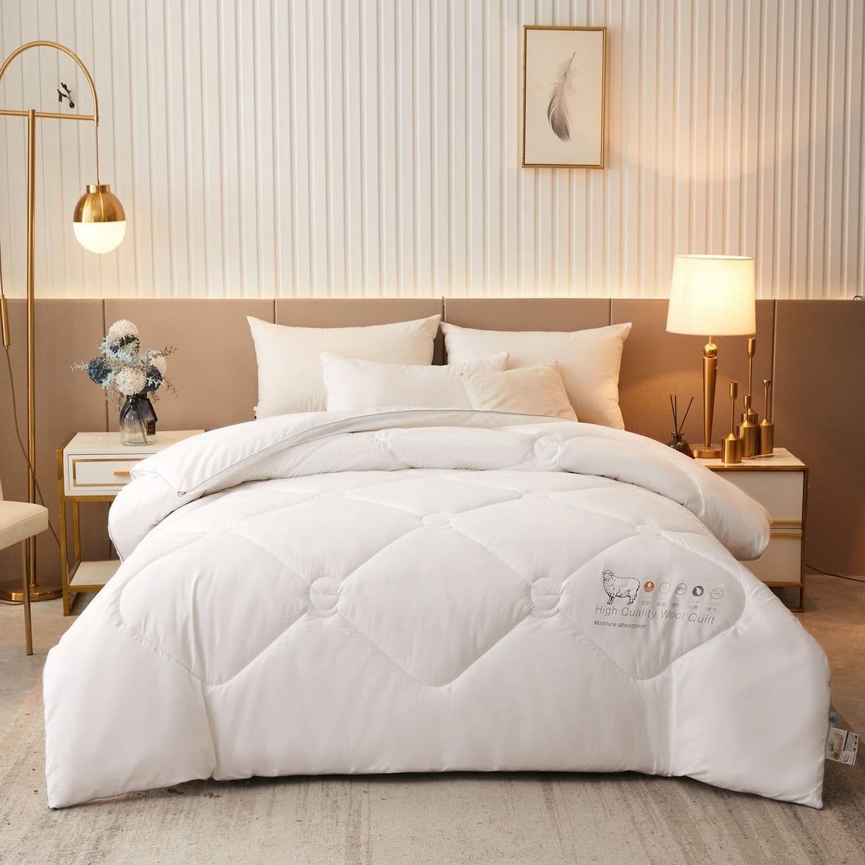 7A Antibacterial Australian Imported Wool Quilt 100% Pure Wool Winter Quilt Cotton Quilt Extra Warmth Deep Sleep Spring