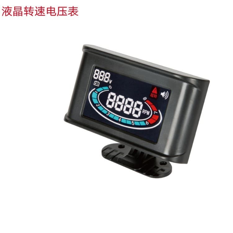 LCD Display Engine RPM Voltage Two-in-One Combination Gauge Car Truck Engineering Vehicle Instrument Modification