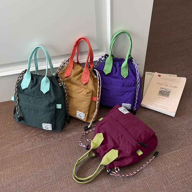 Nylon Fabric Casual Harajuku Versatile Crossbody Bag Men Women Lightweight Trendy Handbag Outdoor Commuter Shoulder Bag Cross-border