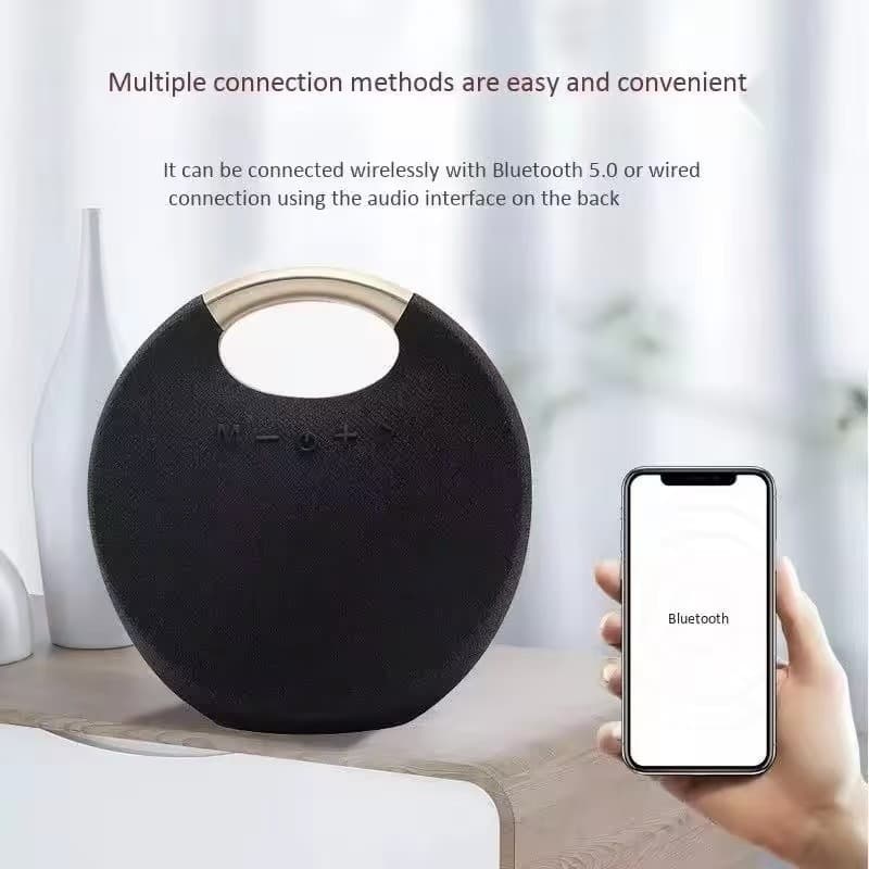 New Portable Outdoor Bluetooth Speaker Round Wireless Speaker with TF Card Slot Gift Bluetooth Speaker