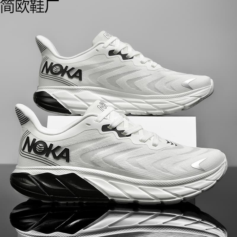 Cross-border Drop Shipping Fashion Cushioned Running Shoes Sports Trendy Shoes 2024 New Casual Versatile Thick Sole Soft Sole Running Shoes