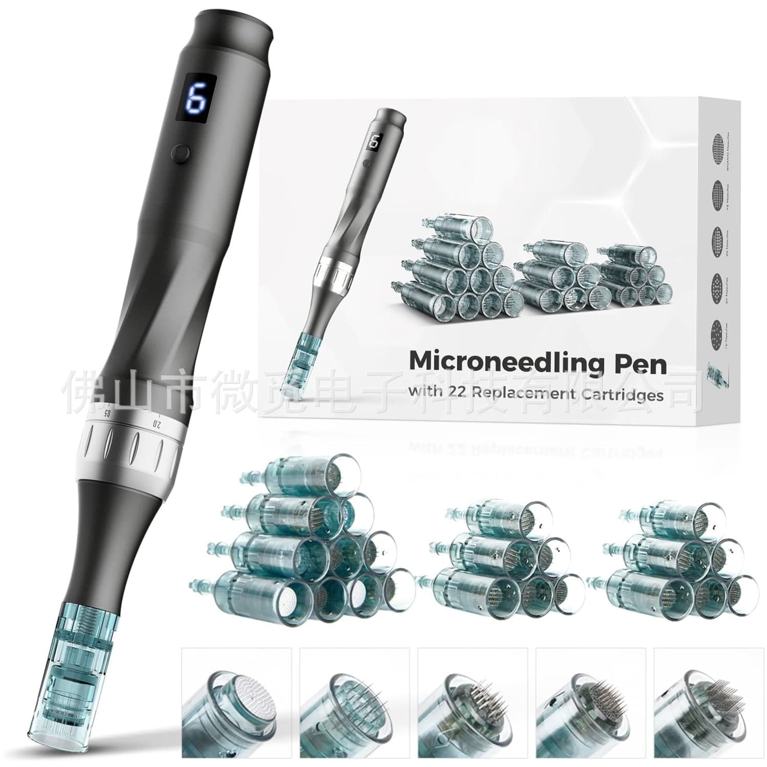 Dermapen US Amazon Gray E8 Electric Microneedle Microcrystal Head Electric Microneedle Manufacturer Electric Flying shuttle Pen