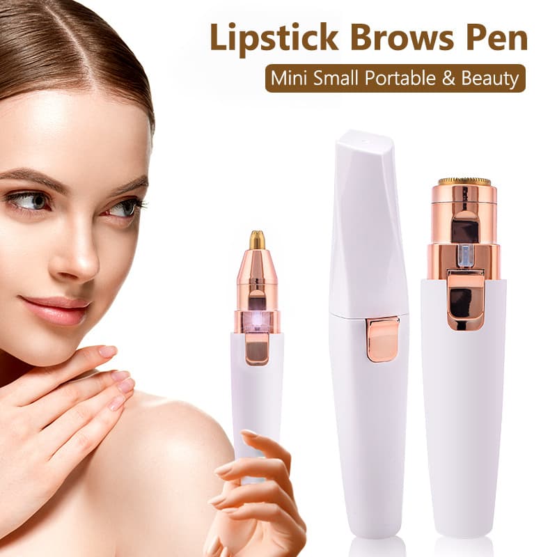 Portable Mini Electric Eyebrow Trimmer USB Rechargeable Shaver Razor for Face And Full Body Hair Removal ABS Material