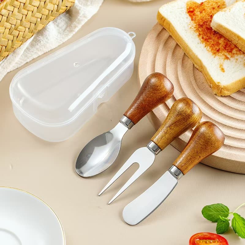 Butter Knife Spreading Knife for Bread Peanut Butter Spread Mini Butter Cheese Jam Knife Stand-up Small Spatula Set