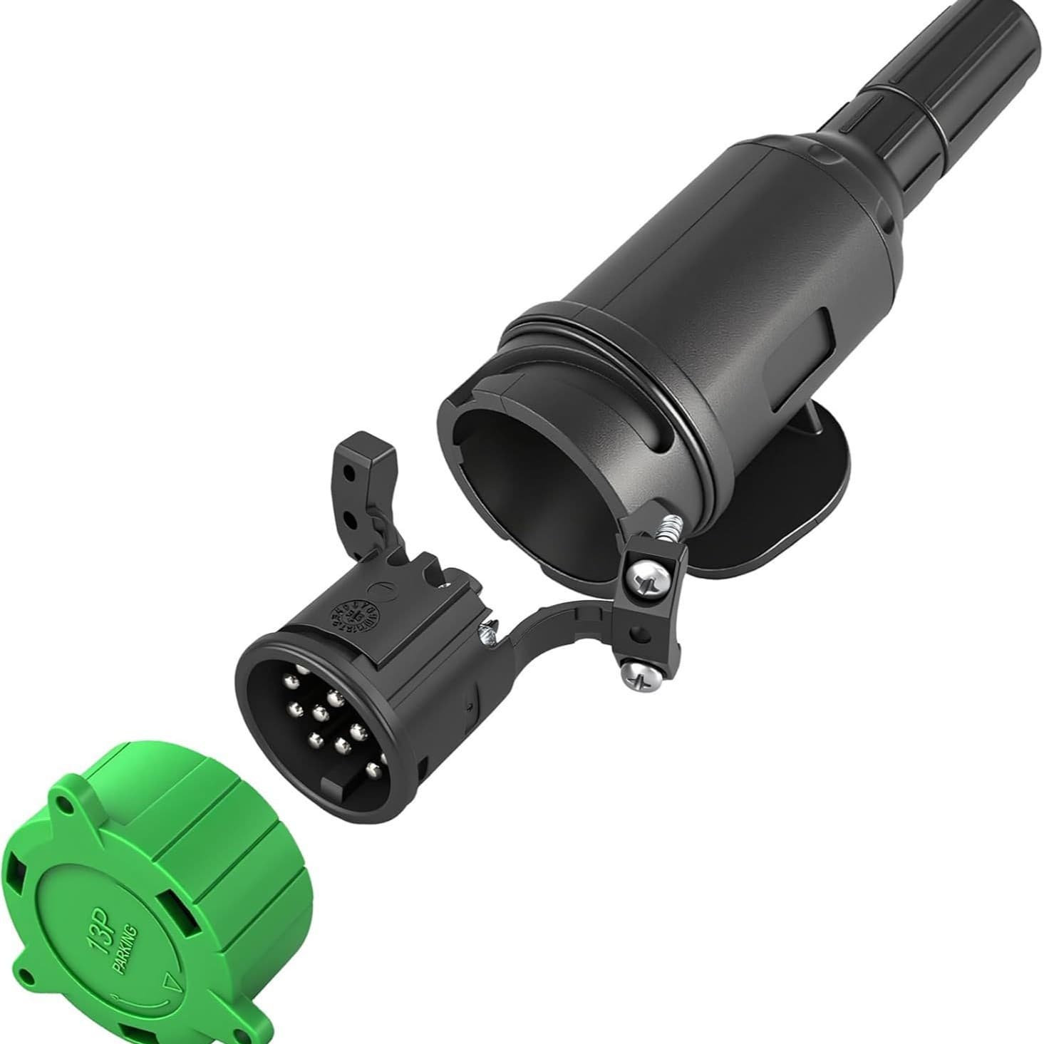 TM3018M 13P European 13-Core Plastic Shell Trailer Plug 13-Core Trailer Connector Trailer Accessories