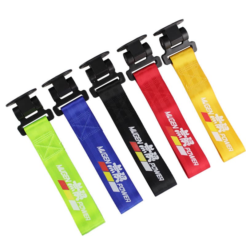 Cross-border Car Modification Unlimited Tow Strap JDM Tow Strap Towing Traction Belt Front Bumper Ribbon Car Accessories