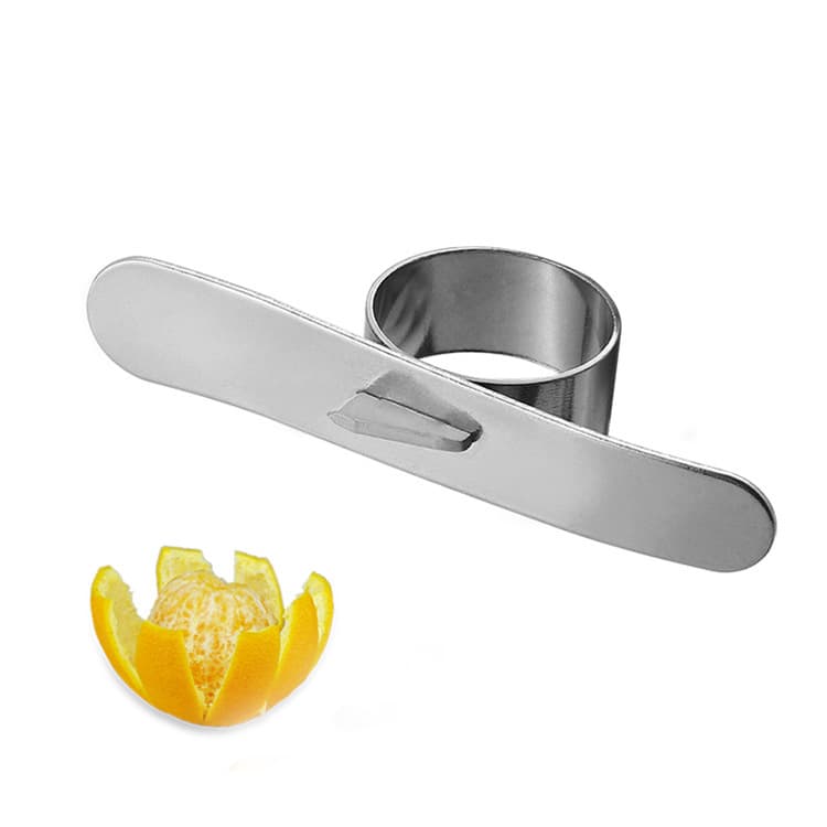 Factory Direct Orange Peeler, Stainless Steel Citrus Peeler, Ring-style Opener for Oranges and Pomegranates