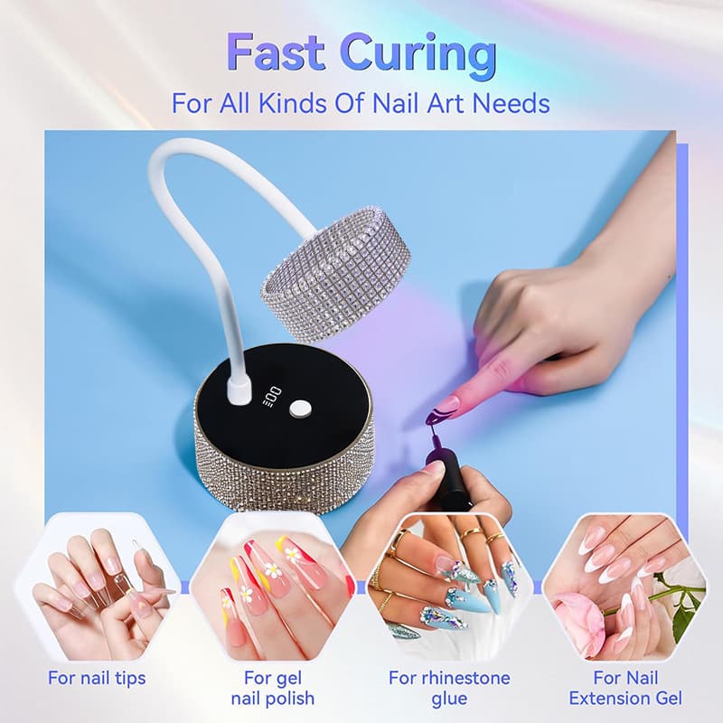 Manicure lamp desktop baking lamp for making nail polish glue quick-drying hand and foot nail stickers charging induction quick-drying nail table lamp