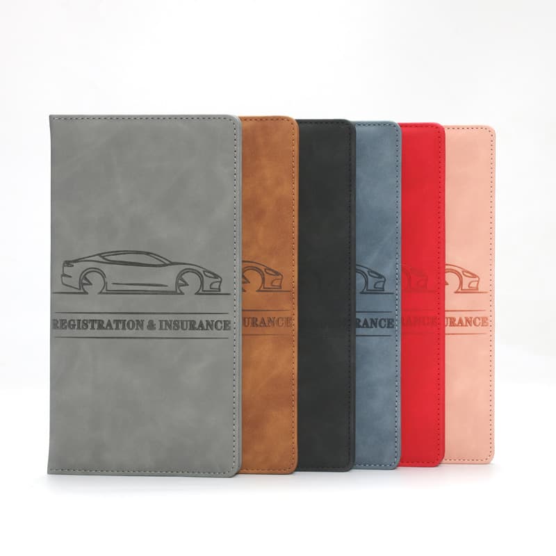 PU driver's license protective cover leather long registration certificate insurance folder car insurance policy folder anti-theft