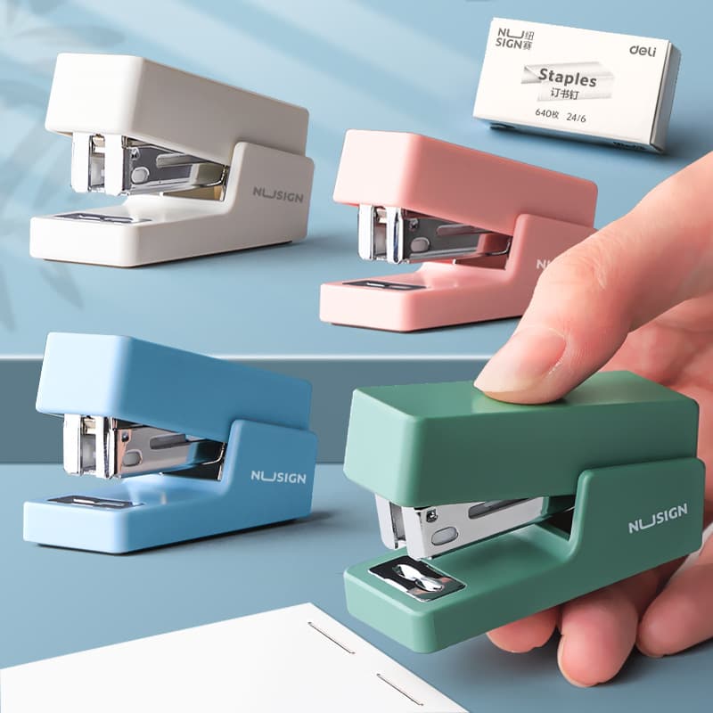 Deli News NS083 stapler set No. 12 mini stapler small portable stapler