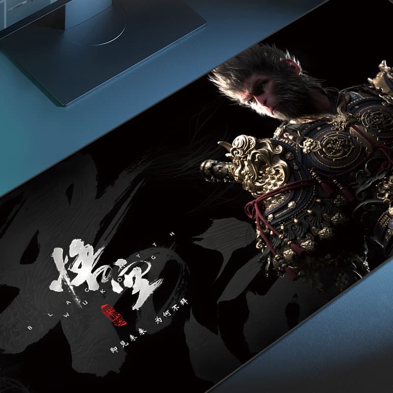 Black Myth Wukong Mouse Pad Extra Large Thick Non-Slip Laptop Desk Mat Dormitory Desktop Pad Gaming Mouse Pad