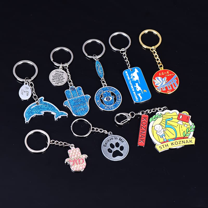 Zinc Alloy Painted Keychain Cartoon Metal Advertising Promotional Keychain Custom Keychain