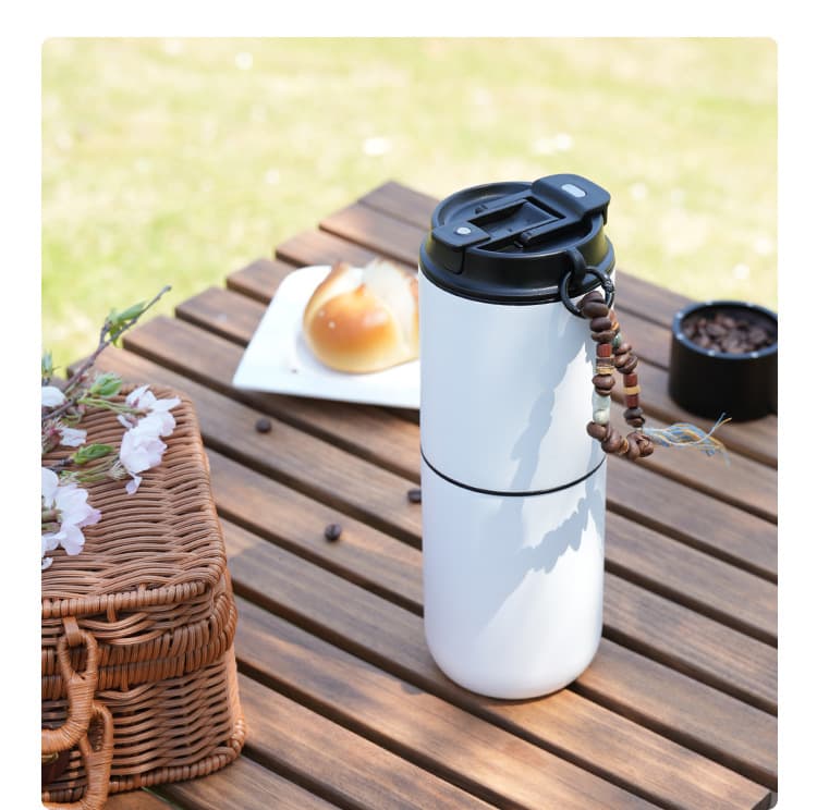 Portable Outdoor Compact Hand-Pour Coffee Maker with Grinder, Electric Coffee Grinder, Coffee Cup, Insulated Mug