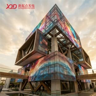 LED High-Brightness Grid Screen Wedding Media Festival Decoration Display High Gray High Refresh Flexible Transparent Cross-Border Grid Screen
