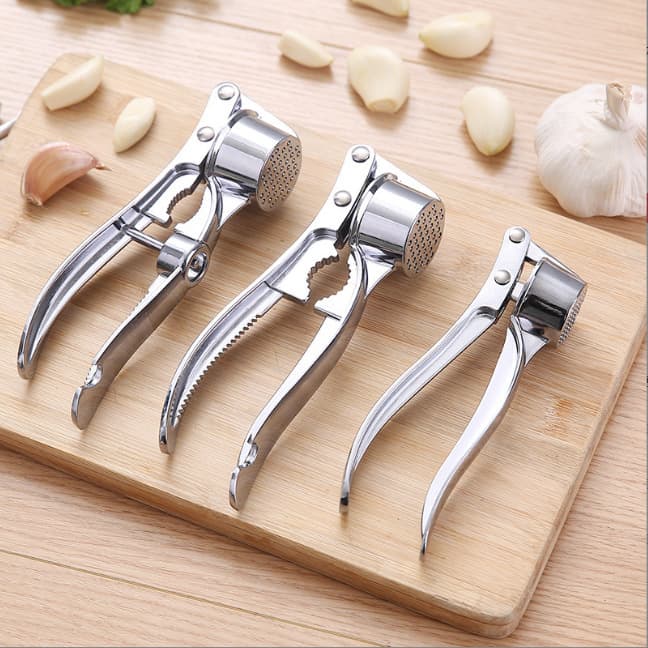 Wholesale Extra Large Garlic Press Garlic Mincer Garlic Clamp Multifunctional Zinc Alloy Stainless Steel Manual Pull Garlic Crusher
