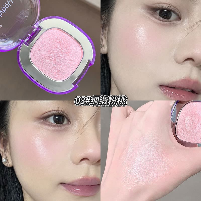 Kodyboll Clear Focus Highlighting Powder Single Color Face Brightening Fine Sparkling Pearlescent Sequin Highlighting Cream Explosive and Long-lasting