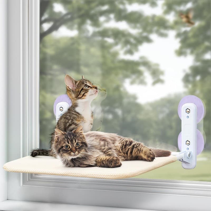 Pet Supplies Cat Hammock Window Cat Sunbathing Hanging Bed Hanging Nest Cat Nest Suction Cup Glass Balcony Cat Bed