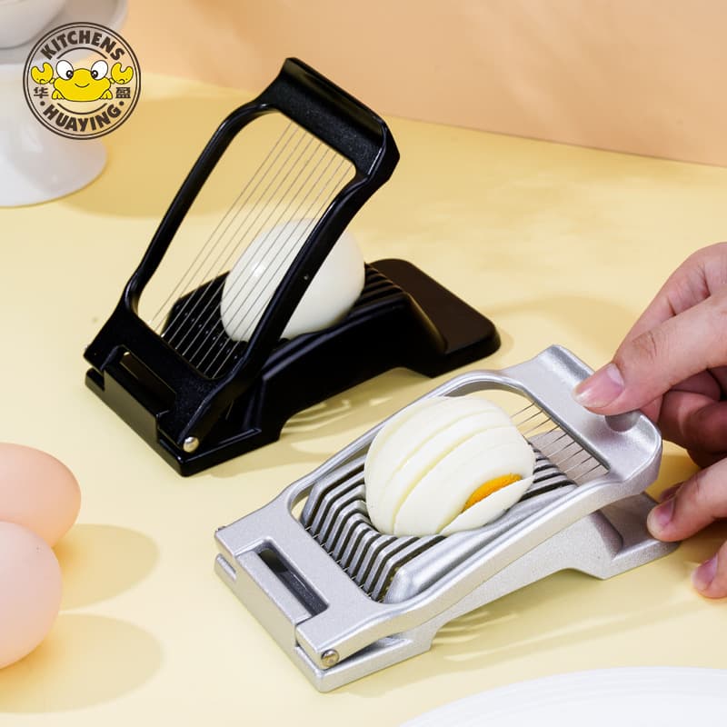 Aluminum Alloy Egg Slicer Multi-functional Kitchen Gadget Kiwi and Century Egg Slicing Tool