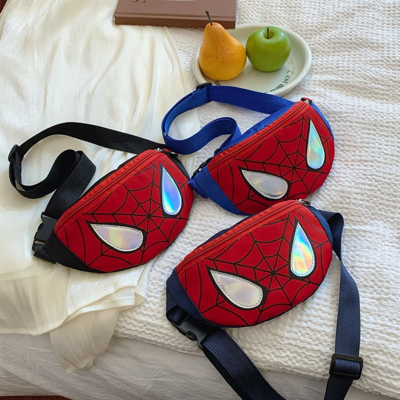 Trendy and cool boys' waist bag, stylish baby backpack, casual and portable chest bag, cute cartoon crossbody bag.