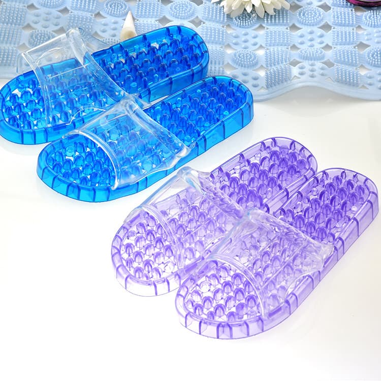 Couples Men's Indoor Bathroom Shower Plastic Non-slip Soft Sole Household Home Massage Slippers for Women Sandals Summer