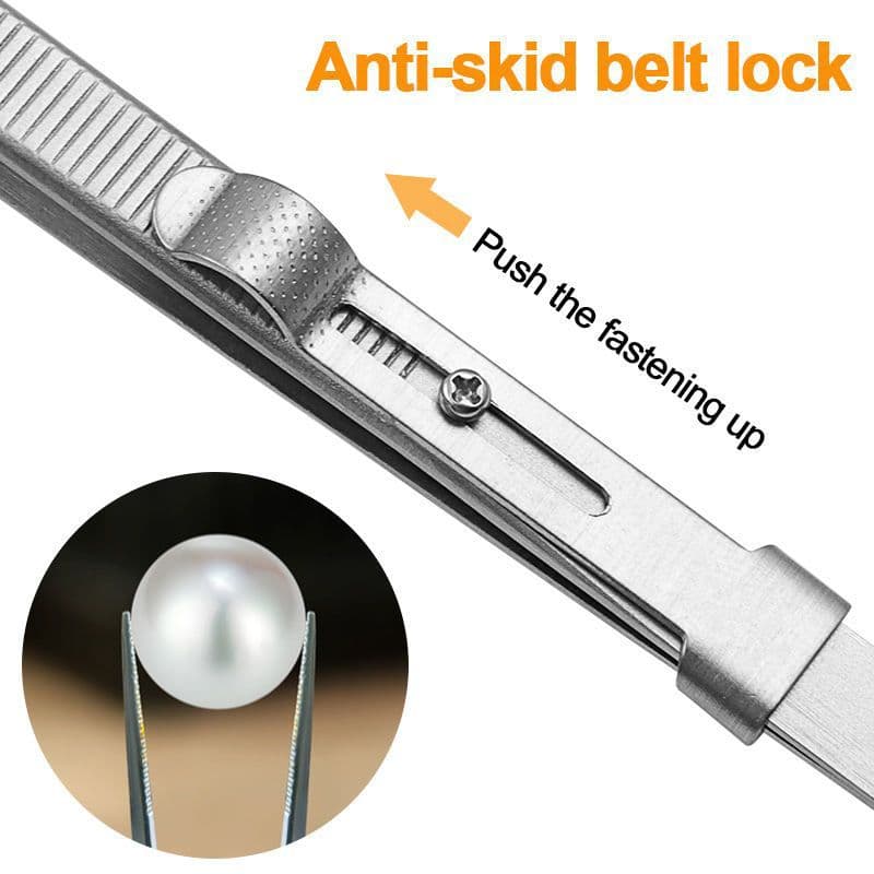 Diamond and jewelry tweezers, stainless steel tweezers, tools for handling jewelry, gemstone tweezers, multi-purpose tweezers.