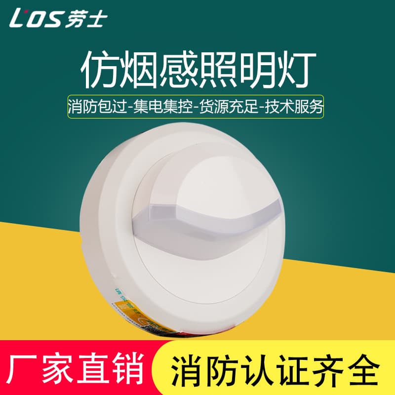 Type A 36V centralized power and control smoke-sensing fire emergency light, front/side emitting ceiling/wall-mounted emergency lighting