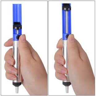 Bulk Economy Half Aluminum Desoldering Pump Tin Sucker Iron Rod Desoldering Tool Set Accessories Desoldering Nozzle
