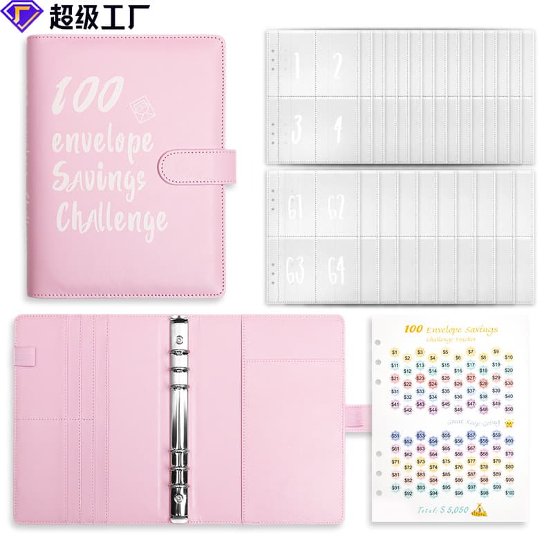 TikTok 100 Days Money Saving Book Challenge Cash Saving Book 100 Envelope Challenge