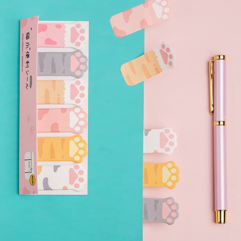Tiangao Cat Claw Post-It Notes Cute Note-taking Notes N Times High-Looking Writable Note Pad Stickers Hand Account Wholesale